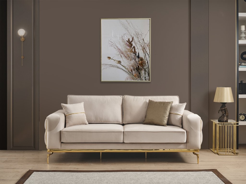 Felis Gold 3 Seater Sofa