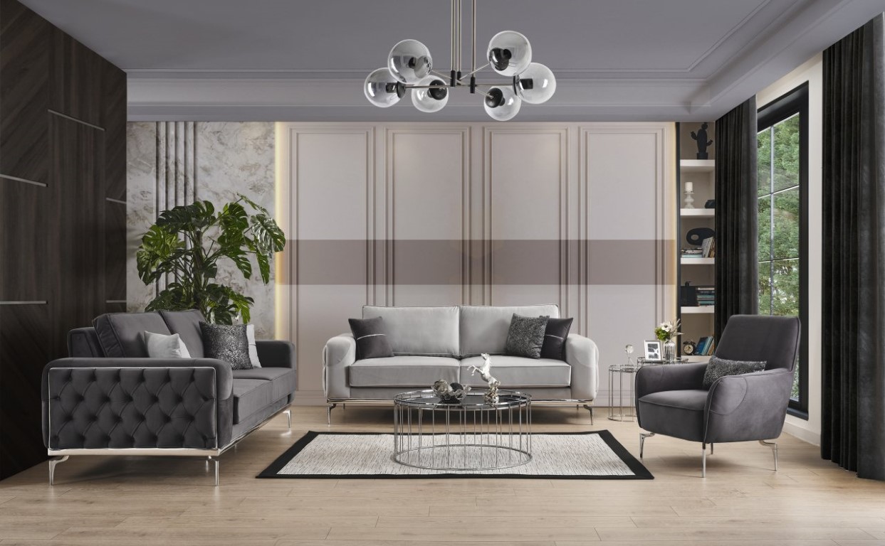 Felis Chrome Sofa Set